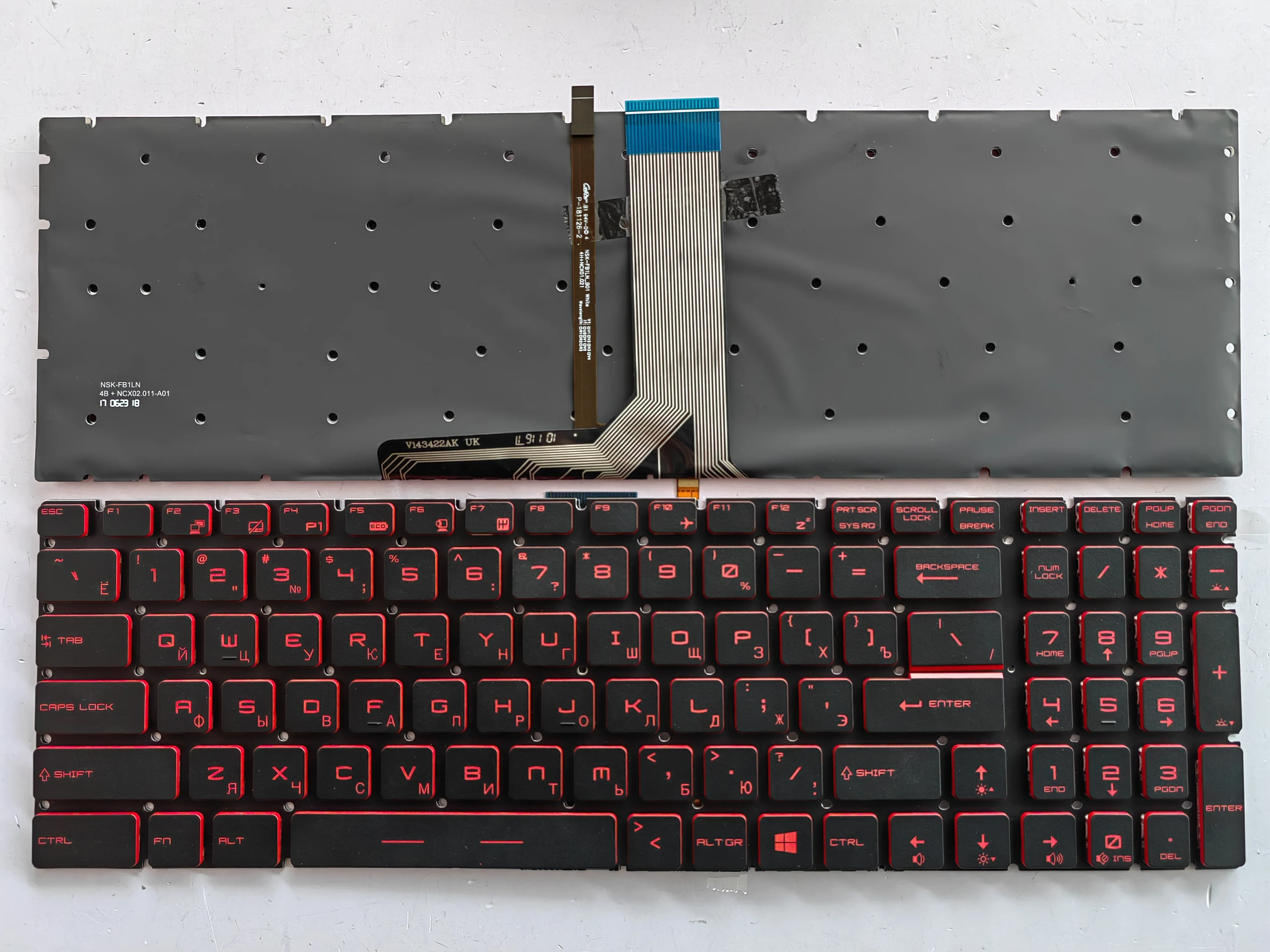 for MSI WS60 MS-16JB GS60 GT72 GT73VR GS63VR GL62 GE62 GT62 Laptop Keyboard RU Layout