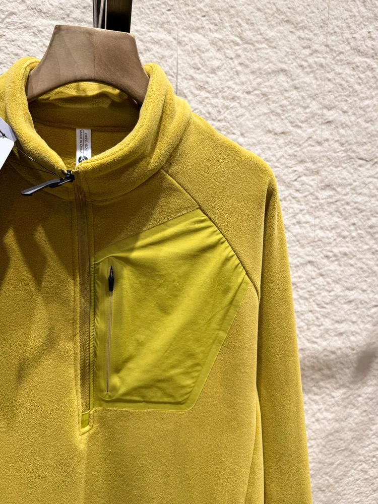 هوديي Fce للرجال في الهواء الطلق بسحاب قابل للتنفس بوليستر عالي المرونة طويل Sve كاجوال Sle للتخزين الحراري... #2