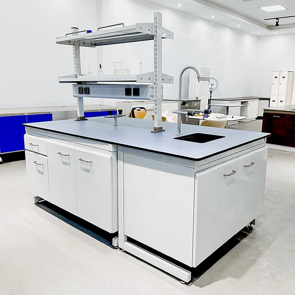 Custom Modern Science Biologic Labs Furniture Equipment Demonstration Tables Student Laboratory Benches