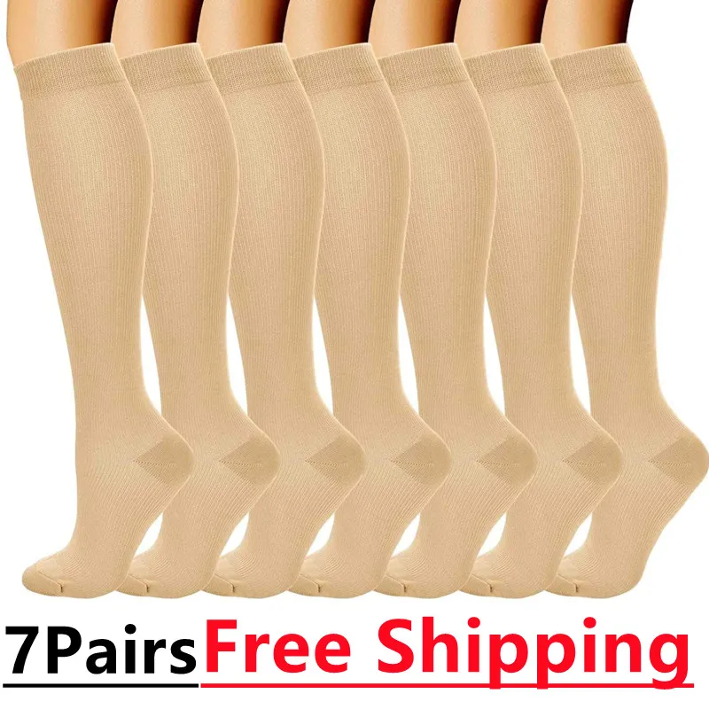 

Compression Stockings Women Men Knee High 30 MmHg Edema Diabetes Varicose Veins Running Travel Sport Compression Socks Plus Size