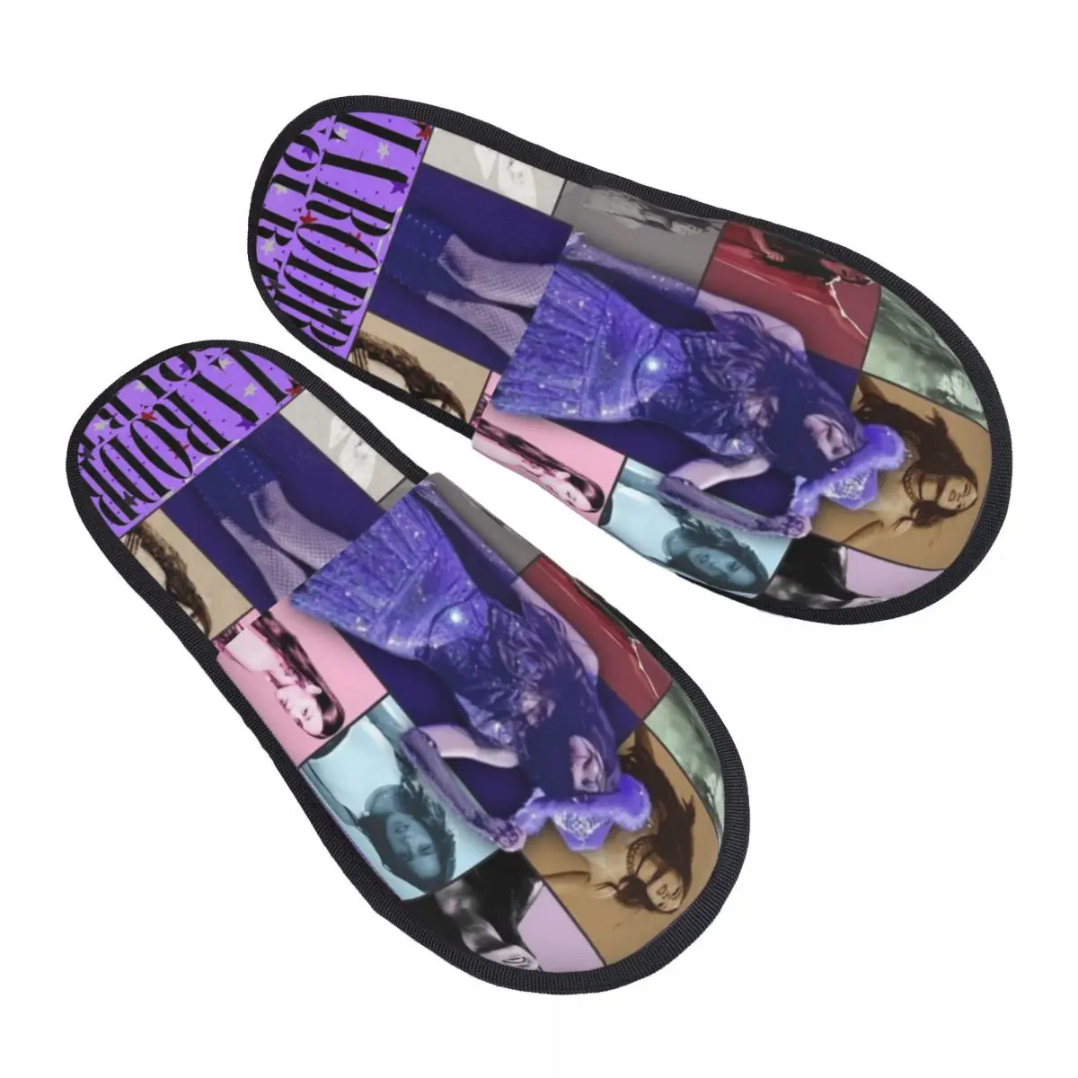 Custom Singer O-Olivia Cool R-Rodrigo Poster Anime Soft Memory Foam House Slippers Women Cozy Warm Anti-Skid Slipper