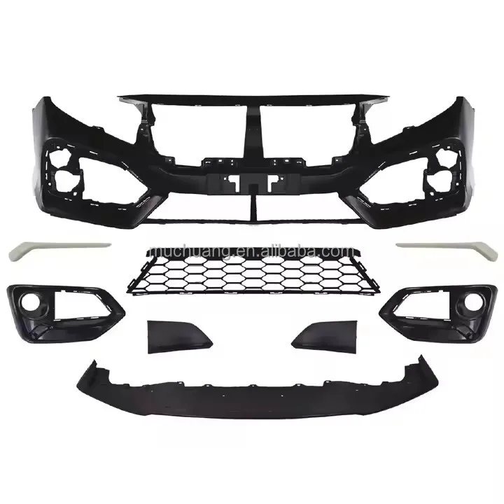 

High Quality Plastic Bodykit for 16-21 for Hon/da for Ci/vic 10th Generation Front Car Bumpers Grille Body Upgrade Replacement