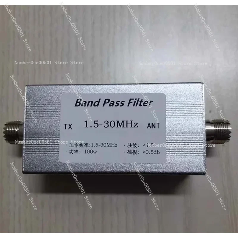 

Shortwave Bandpass Filter 1.5MHz To 30MHz BPF with A Power Capacity 100 Watts and M-socket Interface