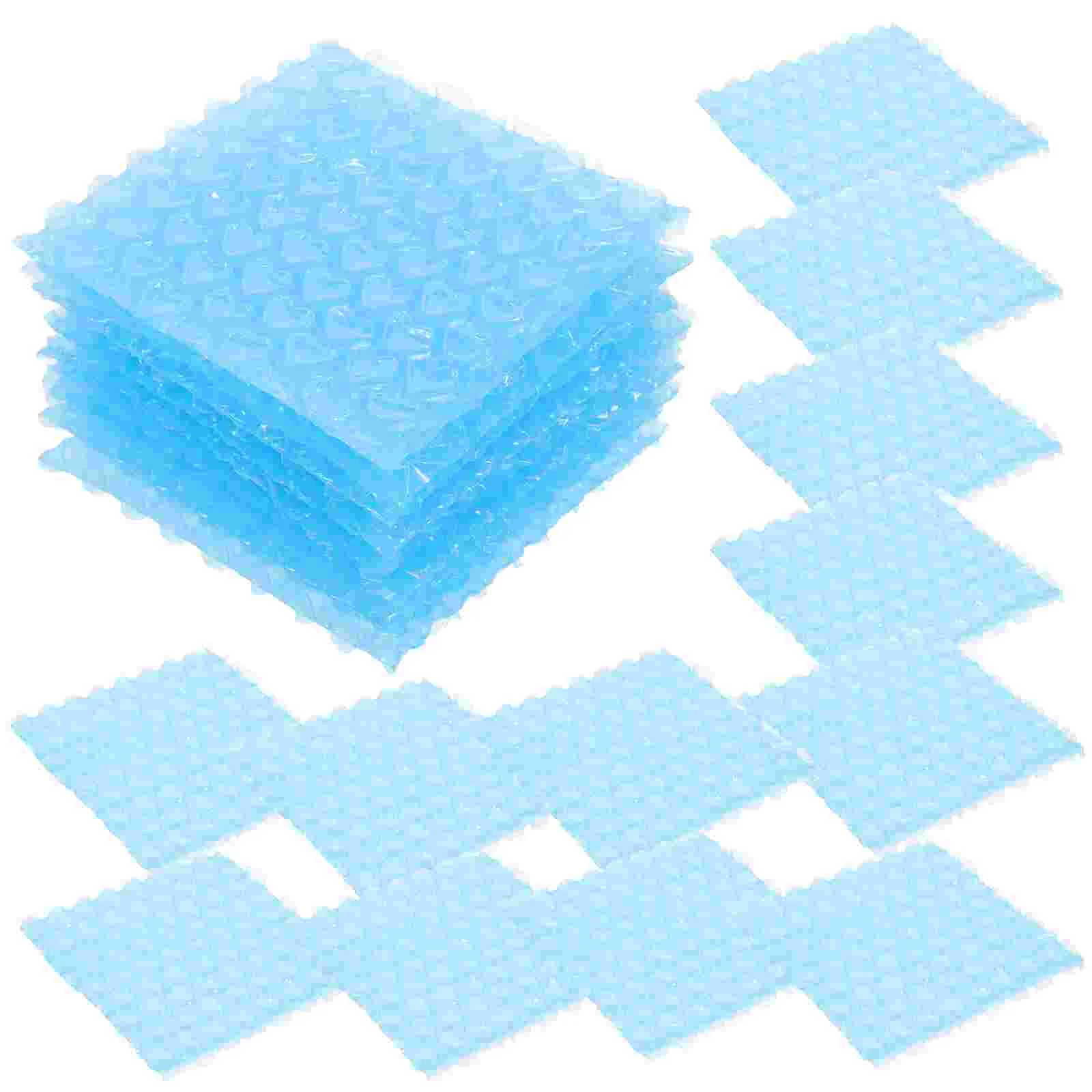 60 Pcs Baggies Love for Transporting Pouches Shipping Double Walled Sky-blue Cushioning Packaging