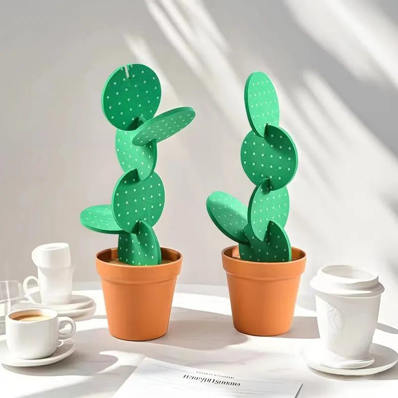 

Creative cactus coaster insulation mat table decoration bowl mat simple home decoration tabletop ornament DIY gift