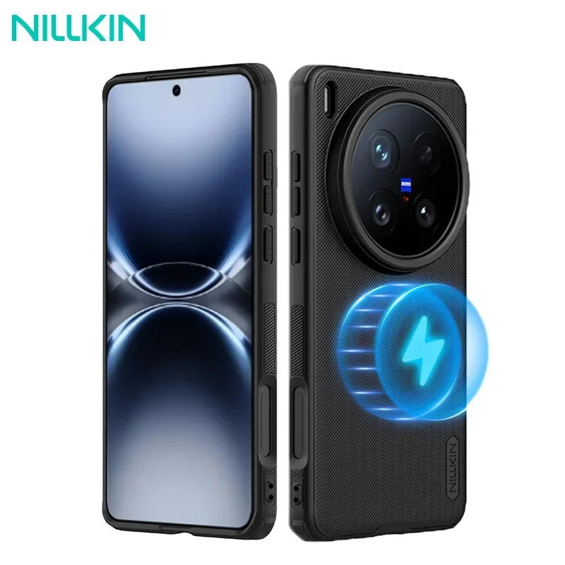 

NILLKIN For Vivo X200 Ultra Magsafe Case Super Frosted Shield Pro Magnetic Wireless Charging Back Cover For Vivo X200 Ultra Case