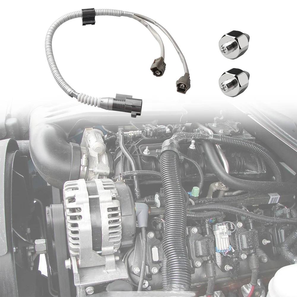 

For Toyota Highlander Camry Avalon Sienna Lexus ES300 RX300 2PCS Knock Sensor & Wire Harness Kit Accessories 89615-12090
