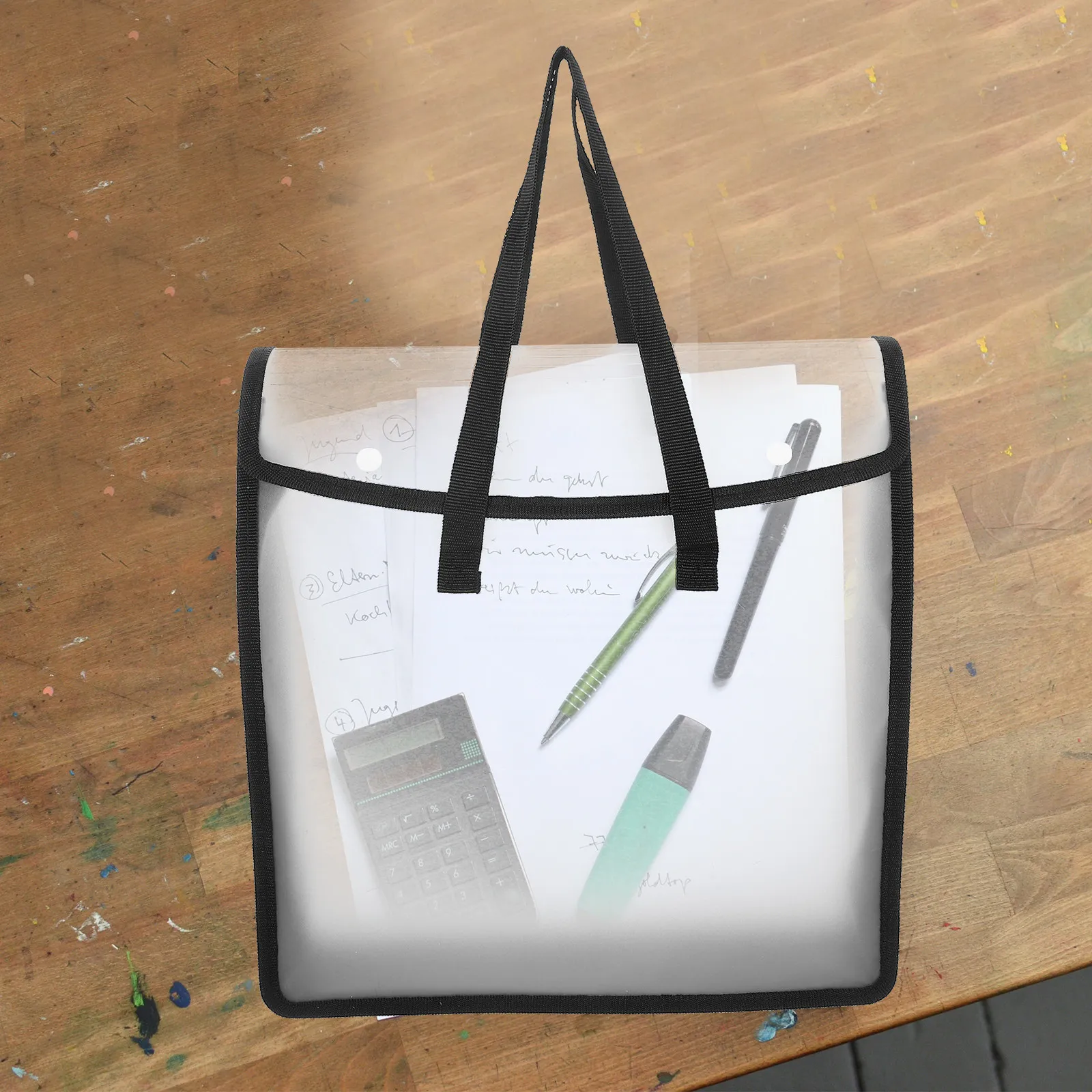 

Легкая сумка для документов с застежкой-пряжкой для дома и офиса, органайзер для хранения бумаг