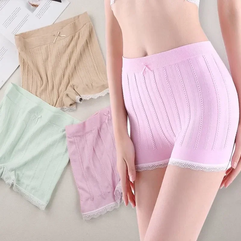 Women Safety Pants Plus Size Strong Stretched Underwear Short Pants Male Panties Boxer Sexy Lace Safety Pants Shorts