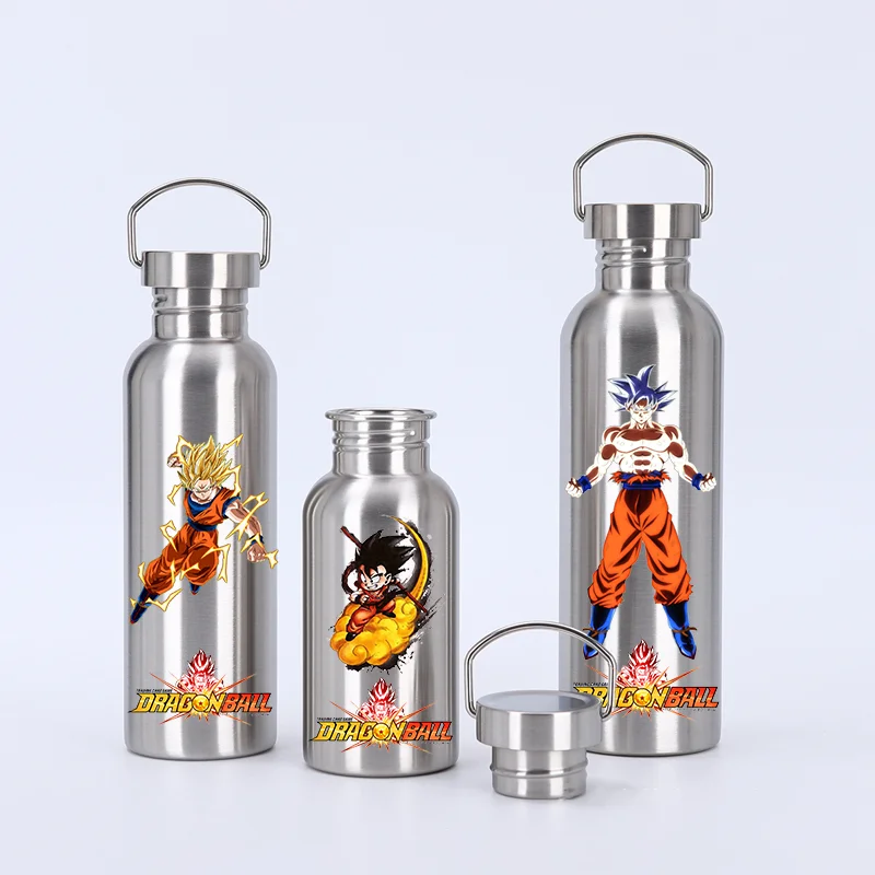 500/750/1000 мл Dragon Ball из нержавеющей стали, изолированная чашка для холодной воды Gohan Vegeta IV Kakarotto Piccolo, чашка для воды для детей и взрослых