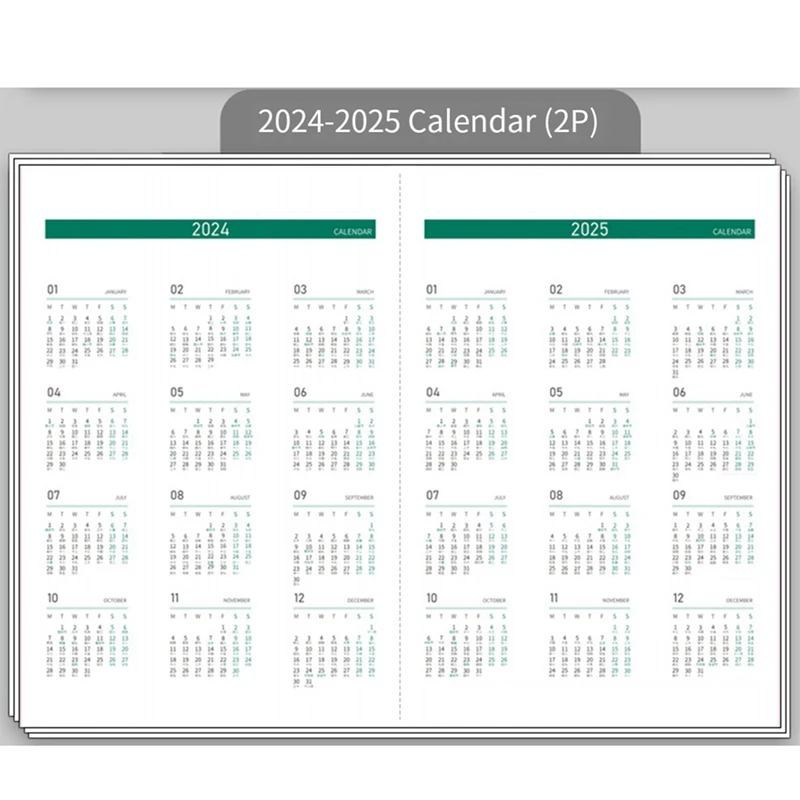 2024 Schedule This Self-Discipline Punch Time Management Daily Plan This Efficiency Manual Calendar Notepad