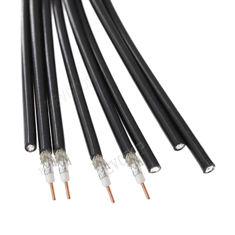 LMR240 RF Coaxial Cable 50ohm 50-4 LMR-240 Coax Pigtail Wire Antenna Pigtail Jumper Cable for Microwave Radio Project 50cm-200m