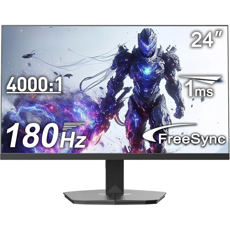 

24 Inch Gaming Monitor 180Hz, DP 1.4 & HDMI 2.0 Ports High Refresh Rate Racing FPS RTS Modes, 1ms Response Time 110% sRGB