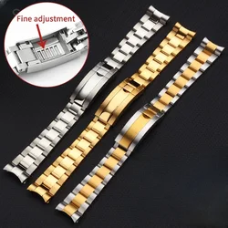 For Rolex Daytona Log Submariner Panda Black Green Water Ghost Waterproof Stainless Steel Watch Strap 20mm 21mm Watchband