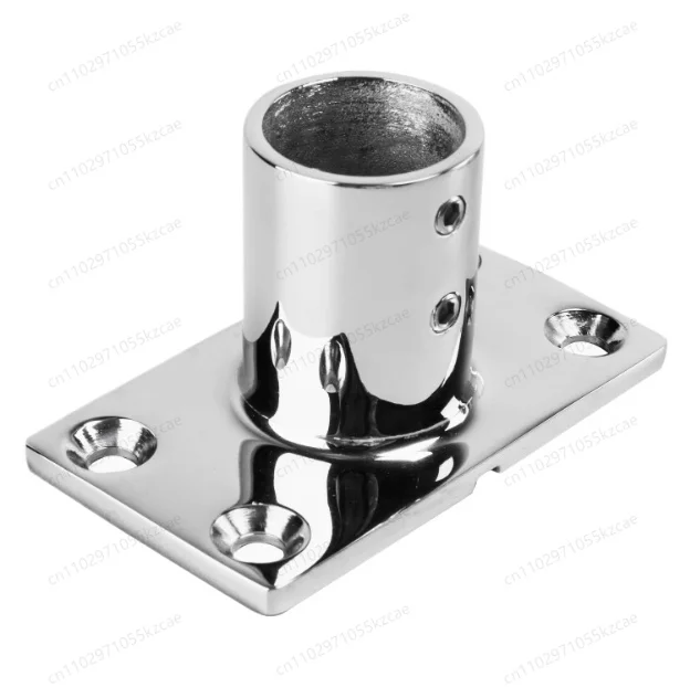 

90 ° Прямое трубчатое крепление для оборудования для морских и палуб | Основание из нержавеющей стали 316, для навесов, поручней