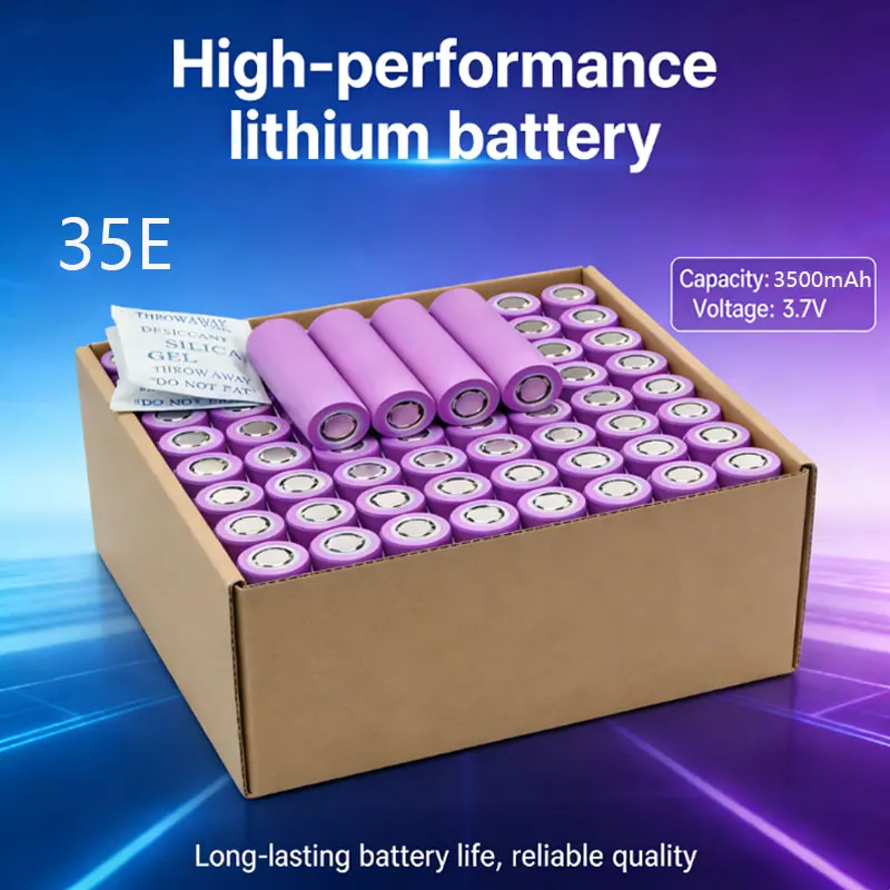 

35e Lithium Ion 18650 Battery 3.7V 3500mah INR18650 High Power Discharge Rechargeable Batteria for Electrical Tools Vehicle