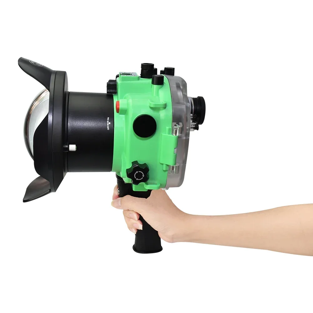 Seafrogs Elektronische Shutter Handgriff Halter Halterung Für A7 A7II A7R III unterwasser Wasserdichte Kamera Fall Gehäuse
