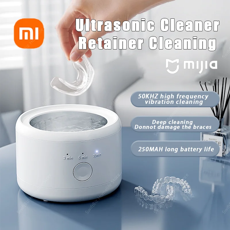 Xiaomi Electric Braces Box Cleaning Box Multi-function Invisible Retainer Denture Cleaning Machine Jewelry Orthodontic Cleaner