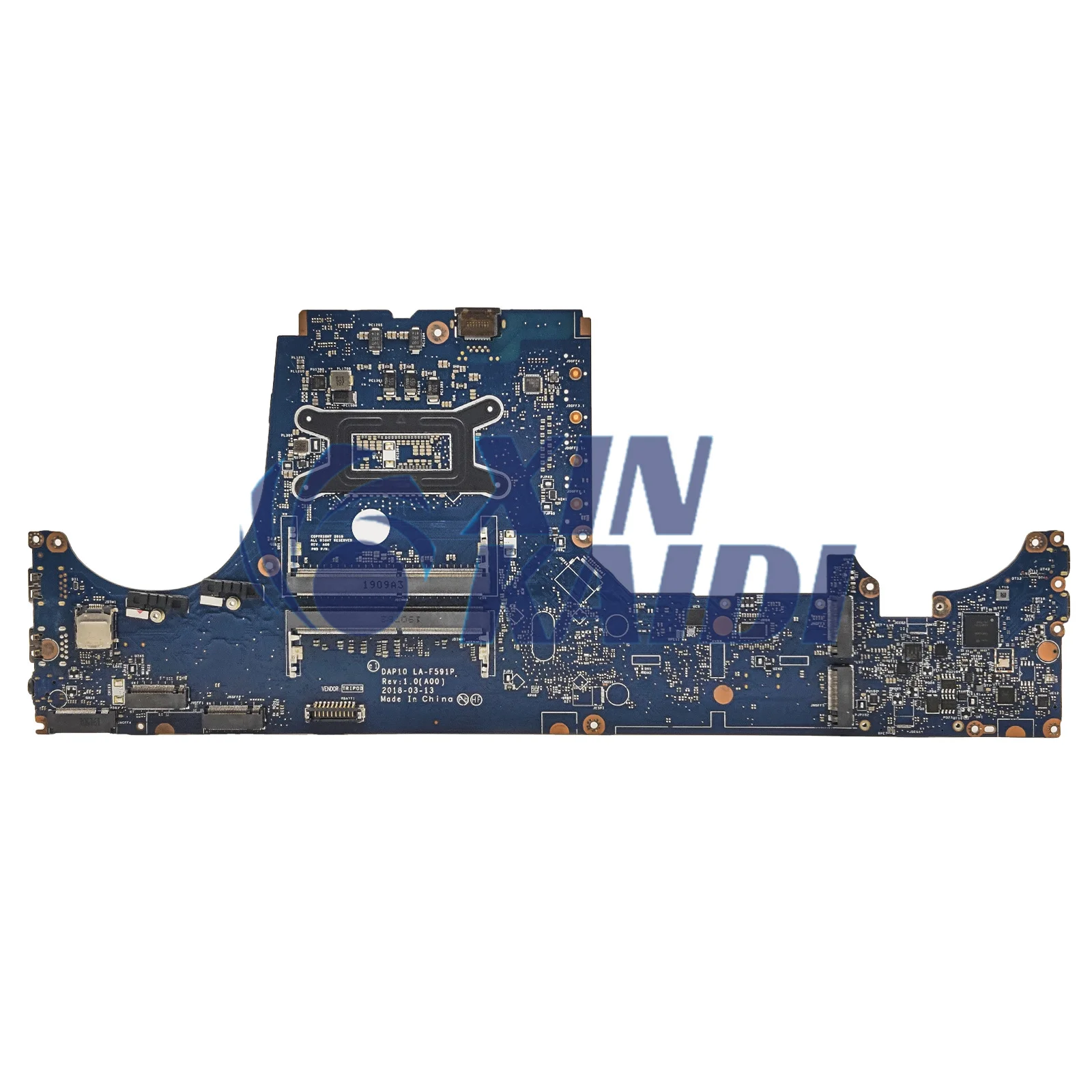 LA-F591P Notebook Motherboard For Dell Precision 7530 Laptop Mainboard CN-02NRRM 2NRRM with E-2176 E-2186 I5 I7 I9 8th CPU