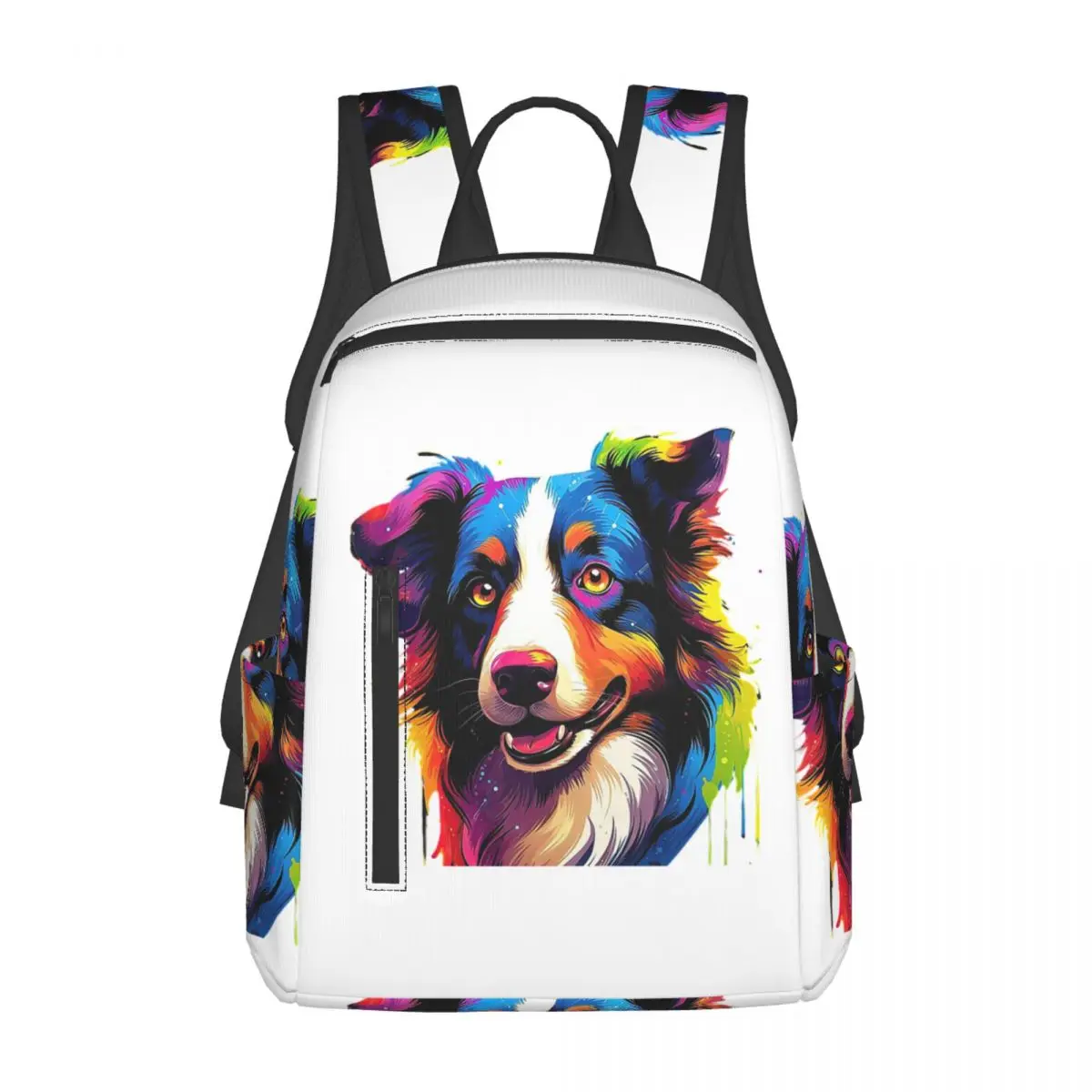 

Рюкзак Border Collie, вместительный рюкзак для детей, школьная сумка, сумки на плечо для мужчин и женщин
