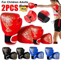 Boxing Gloves for Adult Kids Comfortable Taekwondo Karate Muay Thai Guantes De Boxeo Fighting Mitts Sanda Training Boxing Gloves