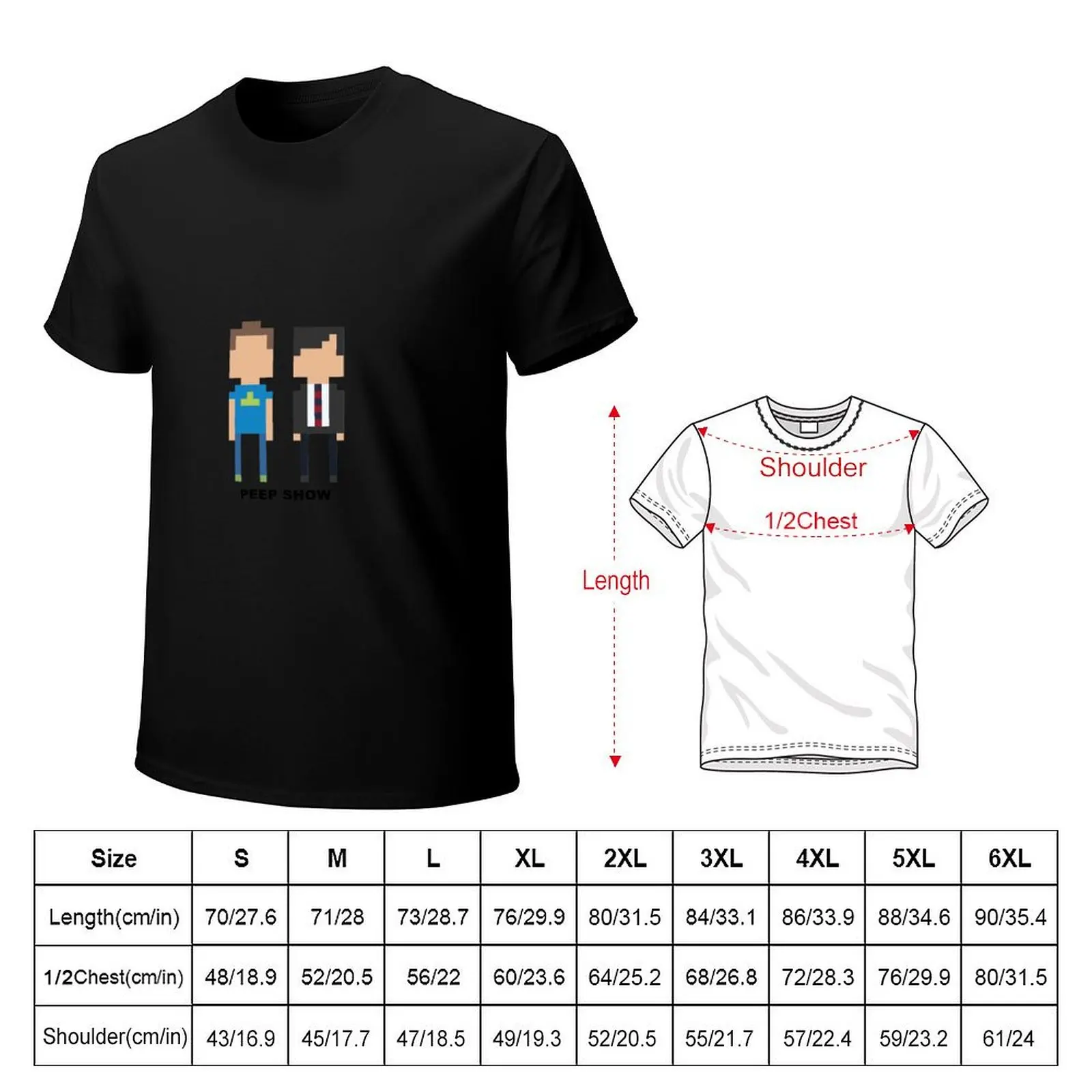 Peep Show Mini-figure T-Shirt High Elasticity Sports T-Shirt