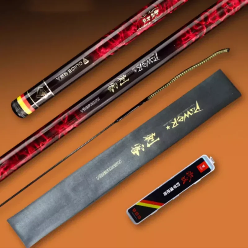 LLR 6.5H 19 لحن خفيفة سوبيرهارد تايوان الصيد رود الكربون قضيب تليسكوبي قوة الكارب القطب 5.4 متر-10 متر الأسماك القطب Canne A Peche