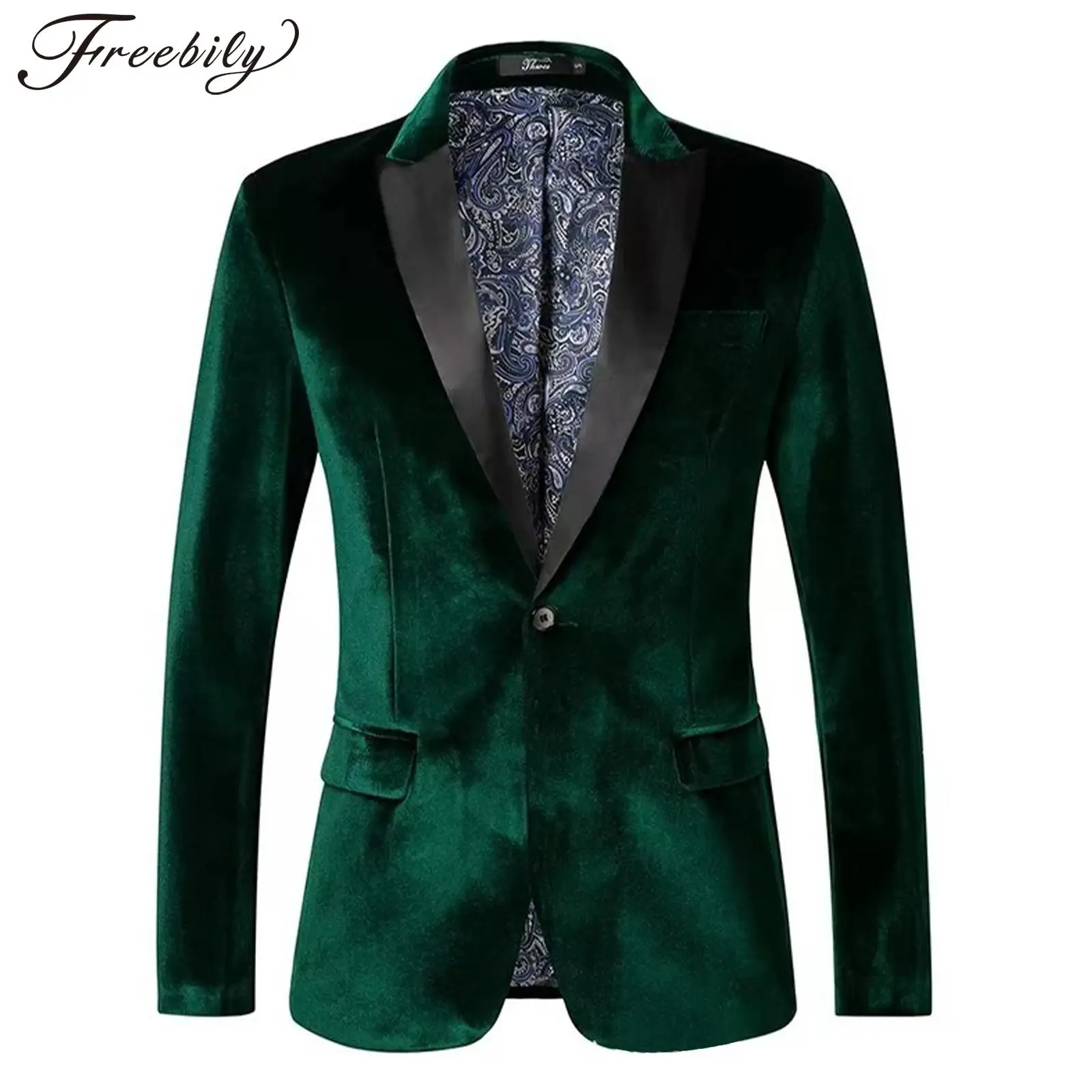 

Мужской фестивальный костюм принца для косплея, бархатный джентльменский пиджак в стиле ретро, пиджак с остроконечными лацканами, застежка на одной пуговице, куртки на подкладке, верхняя одежда