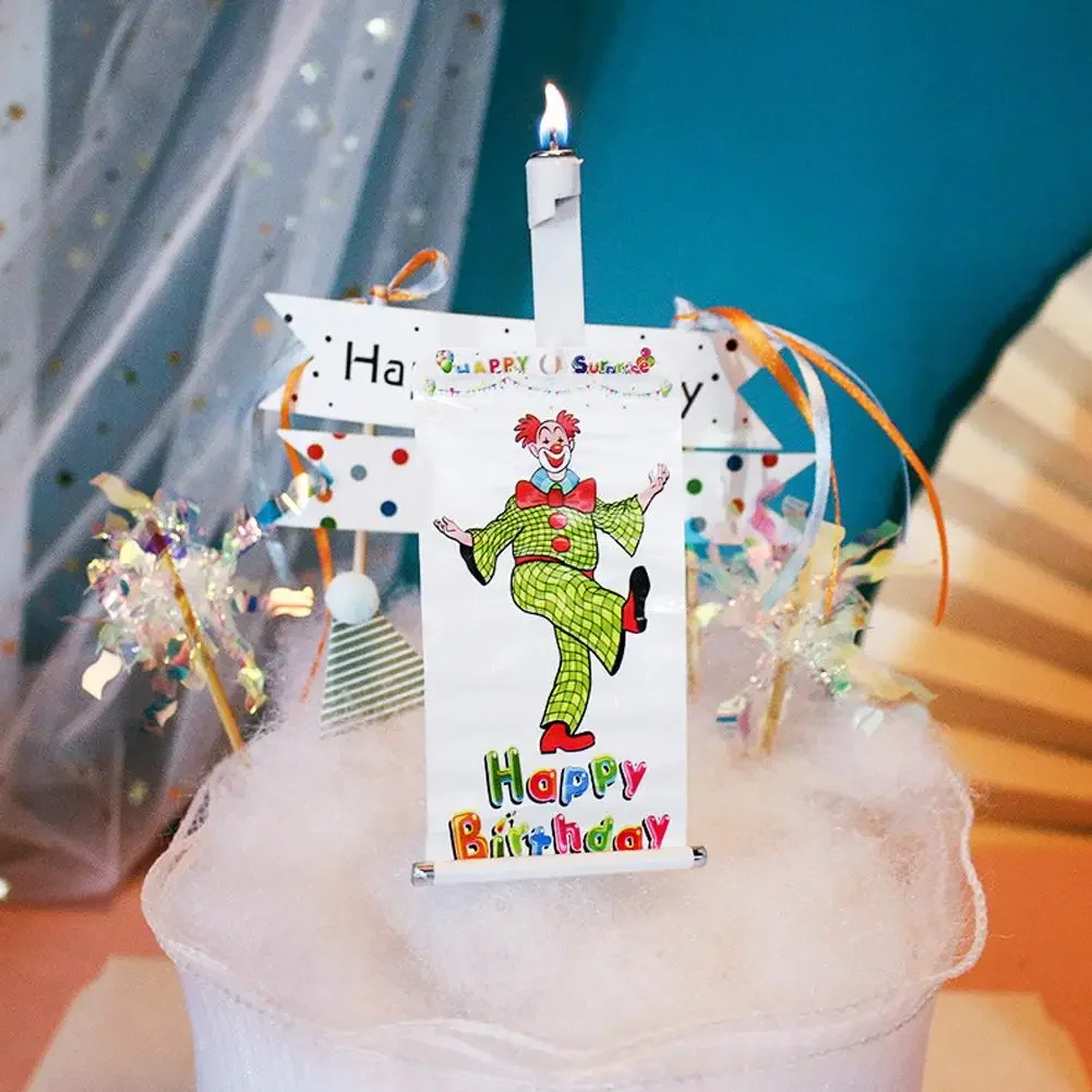 Überraschung Clown Geburtstag Kerze Valentinstag Kinder Geschenke Mr. Clown Überraschung Trick Kerze Party Kuchen Dessert Kerze Topper