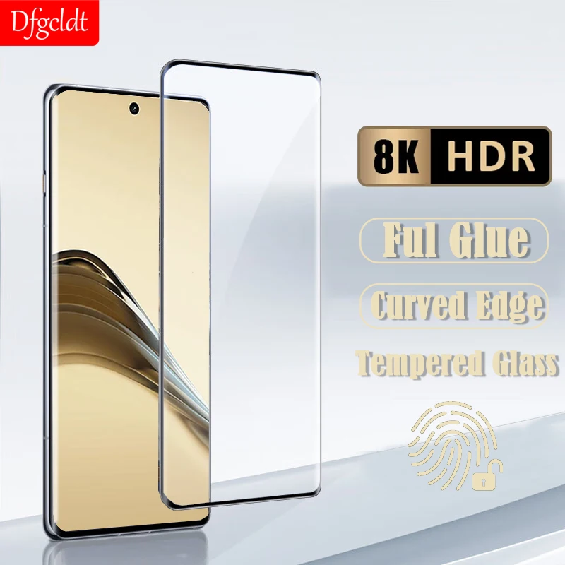

3D Curved Tempered Glass For Realme 13 12 11 10 Pro Plus Screen Protectors For Realme GT Explorer Master GT5 Pro Full Glue Glass