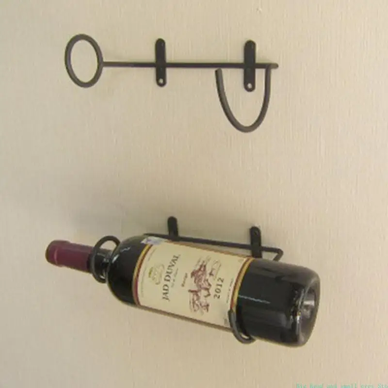 581C Wine Display Shelf Wine Rack with Screws Home Bar Kitchen Storage Organizers