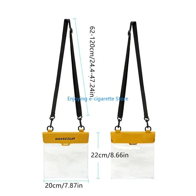 Durchsichtige Handy-Trockentasche vorne mit verstellbarem Schulterband zum Tragen Y4QF – Detail 6