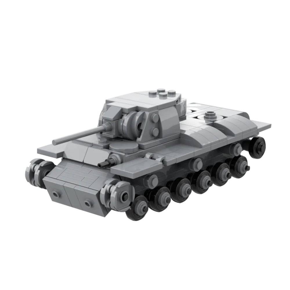 고브릭 MOC WW2 KV-1 소련 헤비 탱크 빌딩 블록, 영화 모델 조립 브릭 키트, 교육용 장난감 브릭, 어린이 완구용