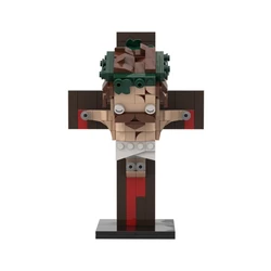 MOC Crucifixion of Jesus Model Building Blocks Christian Church Godfather Action Figure Assembled Bricks Play Creative kid Gift