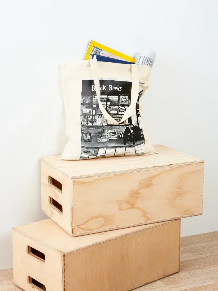 Black Books, Shop front, ink painting. Tote Bag bags for women tote bag woman Gift bags Handbags