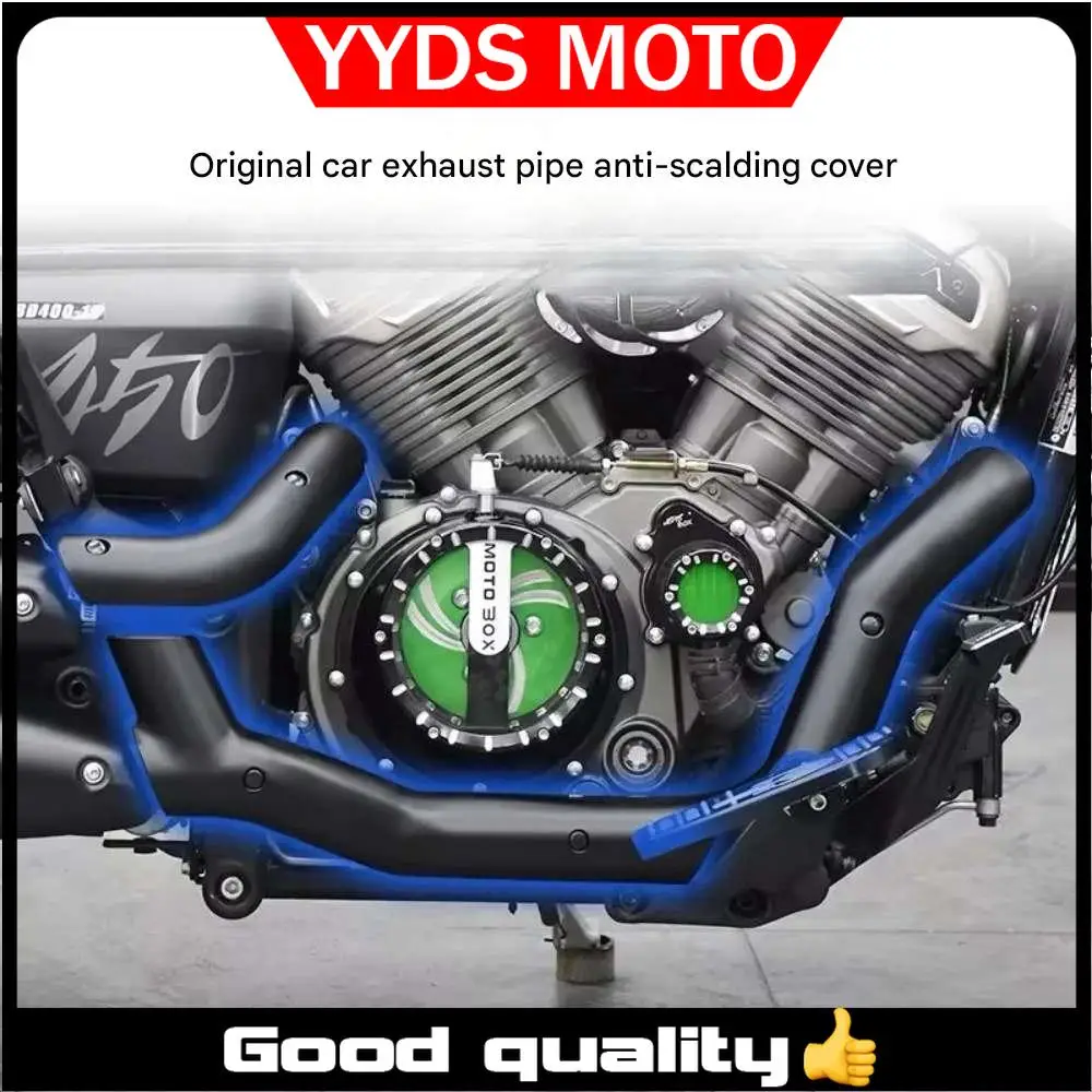 

For Benda Dark Flag 500 Darkflag 500 V4 Black Flag 500 modified exhaust pipe anti-scalding cover heat shield protective shell