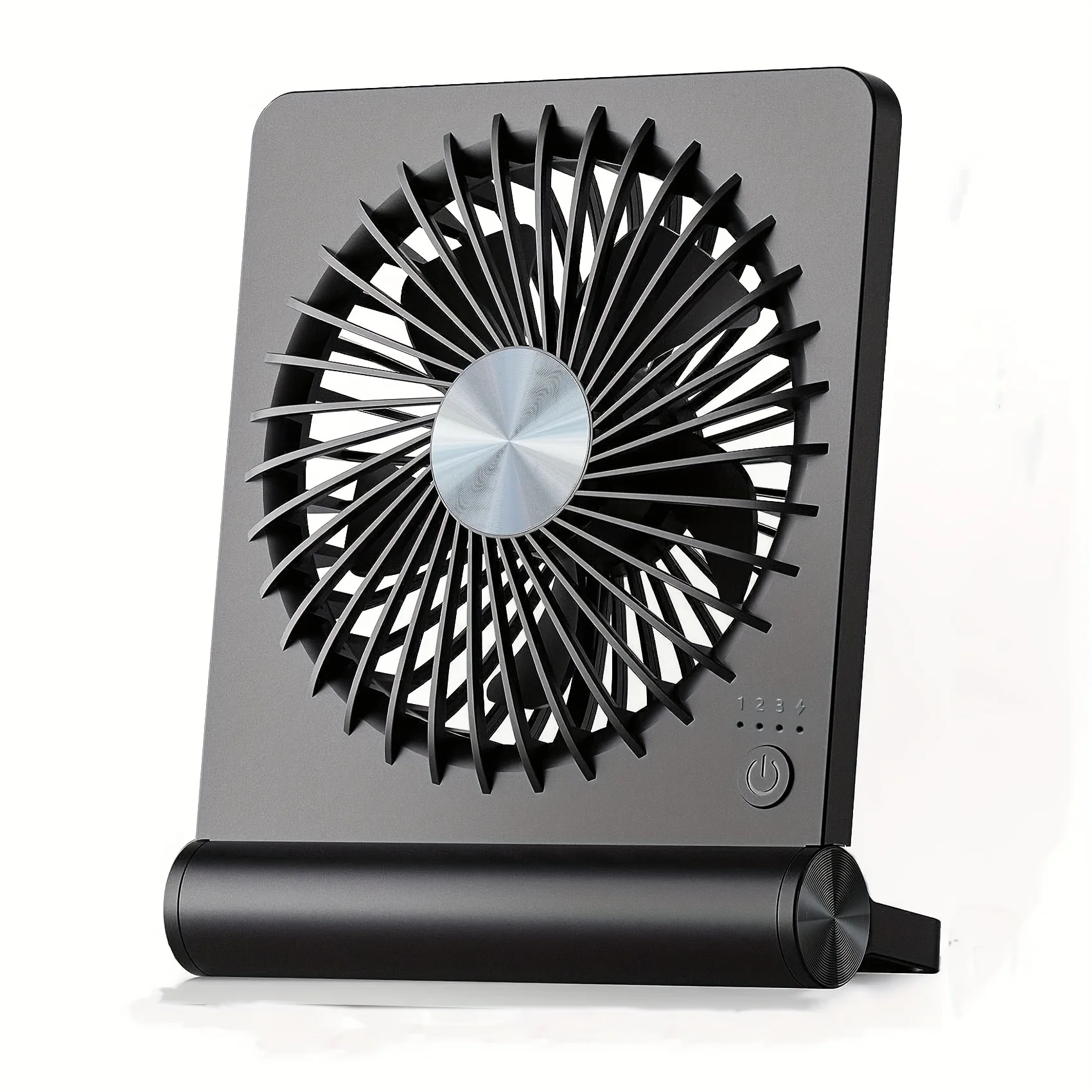 مروحة مكتب، مروحة USB صغيرة فائقة الهدوء، رياح قوية، 180 °   مروحة شخصية قابلة للطي 3 سرعات قابلة للتعديل تعمل بمنفذ USB-C للمكتب المنزلي