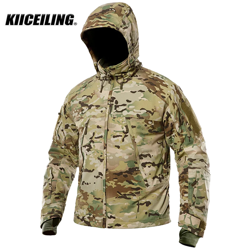 

KIICEILING UF-OL4.0, Hiking Jackets, Tactical Jackets for Men, Bomber Jacket, Winter Warm Down Waterproof Jackets, Women Coat