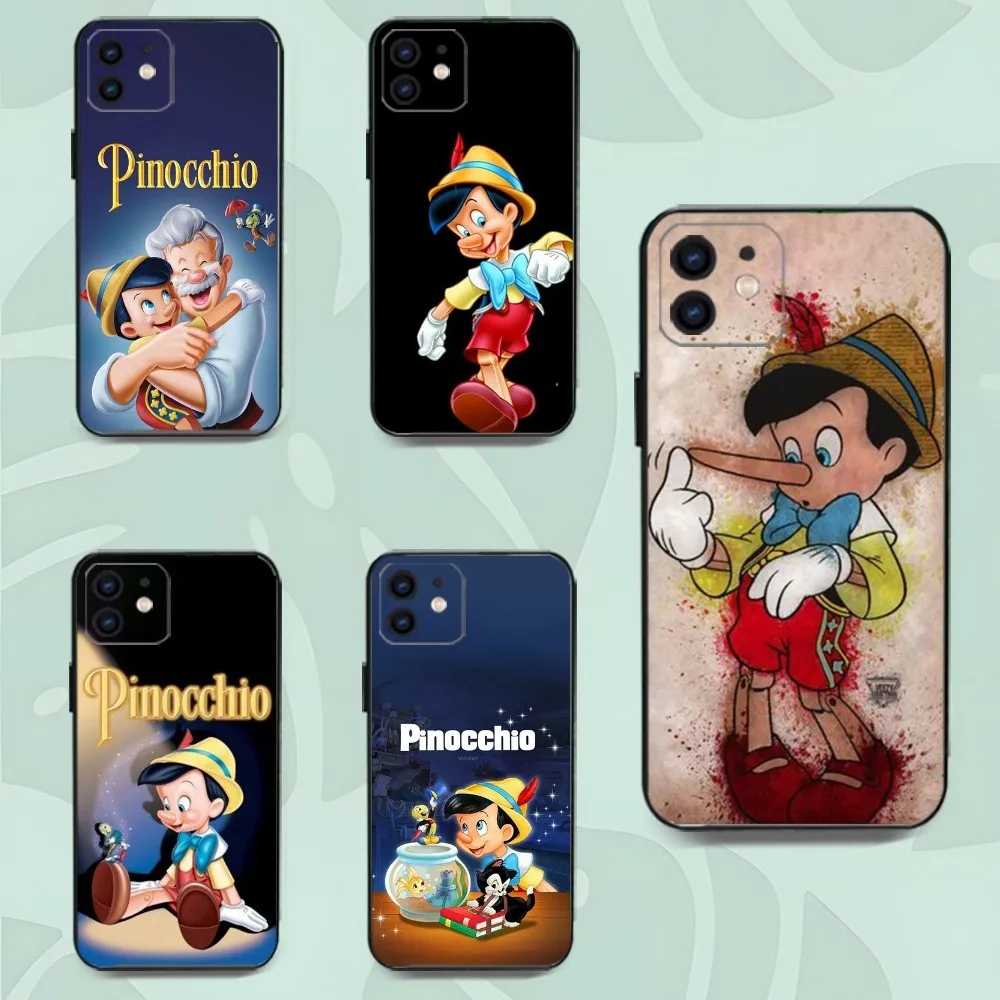 D-Disney Pinocchio Phone Case For Iphone 15 11 13 14 Pro Max 7 8 Plus X Xr Xs Max Se2020 12mini Cover Case