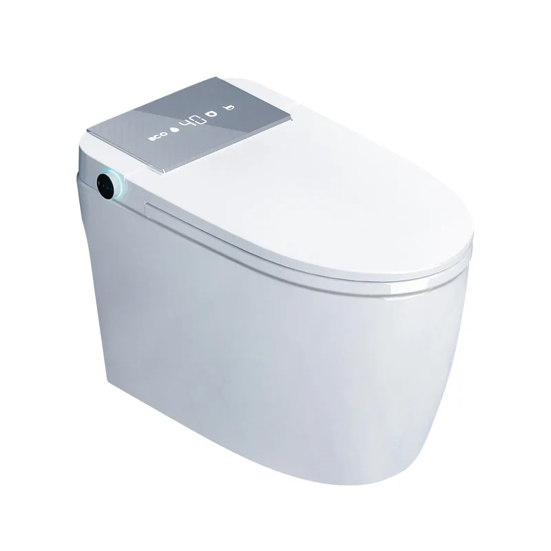 

integrated smart toilet has no water pressure limit, automatic flip cover, household smart toilet with water tank