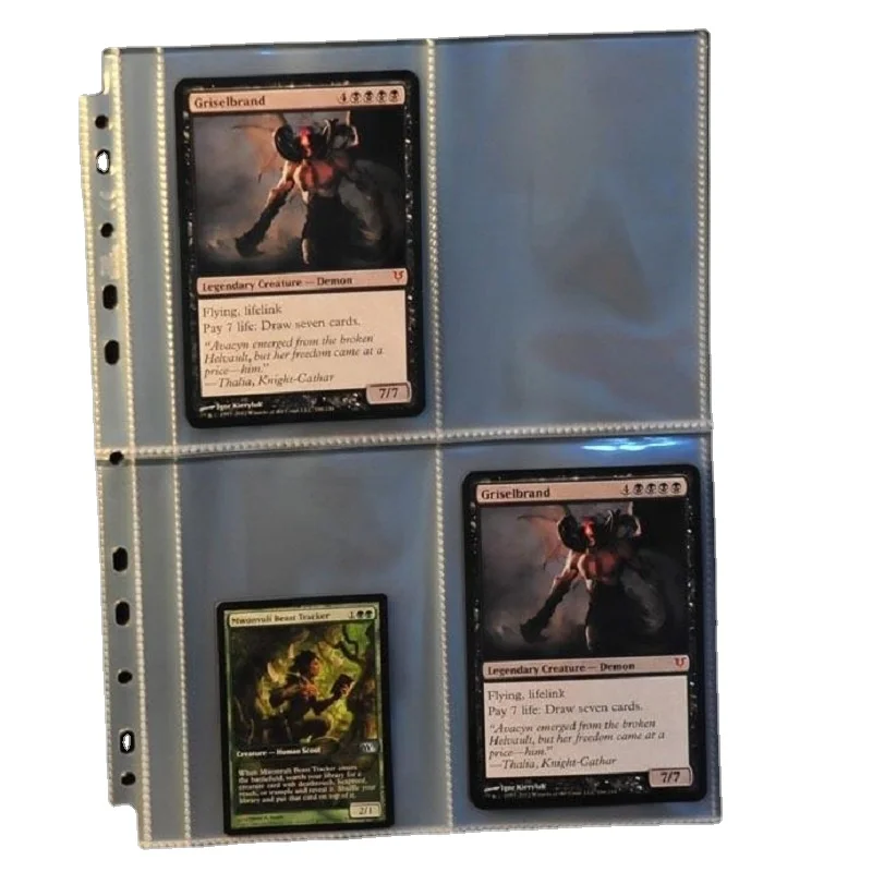 20Pcs 4 Zakken Groot Formaat Bordspel Kaarten Pagina Commander Edh Kaarthouder Voor Magische Collection De Kaart Verzamelen pagina 'S