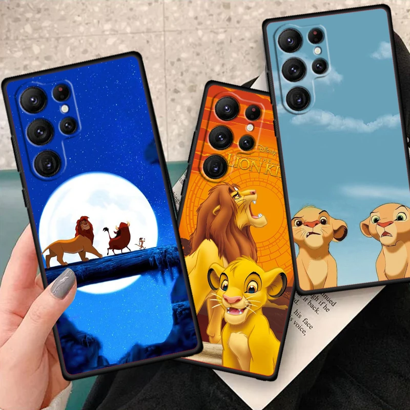 

Disney The Lion King Cute For Samsung Galaxy S24 S23 S22 S21 S20 FE S10 S10E Plus Ultra Pro Lite 5G Black Cover Phone Case