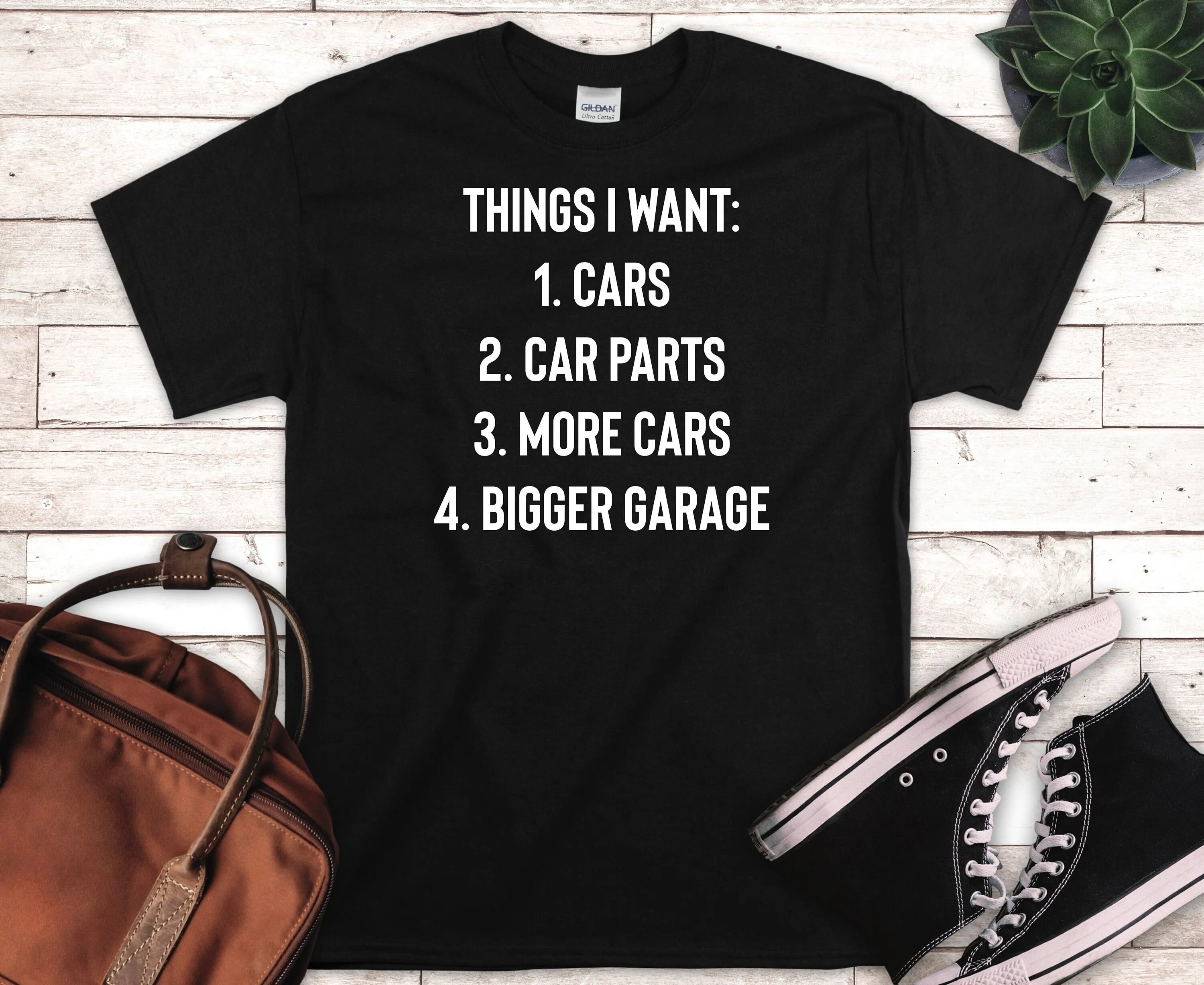 Car T Shirt Classic Lover Work Bench Mechanics Dad Father'S Day Enthusiast