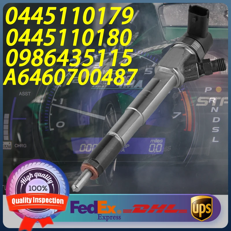 

0445110179 0445110180 0986435115 A6460700487 Common Rail Injector For Mercedes-Benz Vito109 111 115 Viano CDI 2,0 Engine