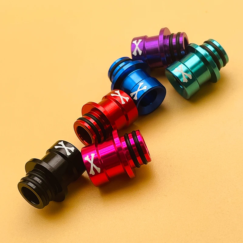 DSX Hot Bone v2 Style 510 Drip Tip With Power Switch Button Set Aluminum Material For Dotaio v2 Vape Mod Accessories