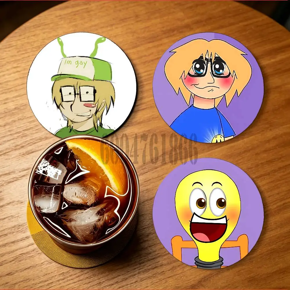 Fact Attack Adventures-s Round Wooden Coaster Decorative Coffee Cup for Use in Coffee Shops Bars