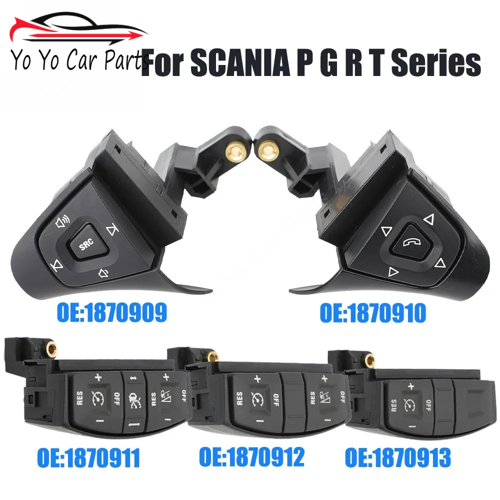 Truck Steering Wheel Panel Module Telephone Menus Switches Cruise Control Switch Button For SCANIA P G R T Series Truck