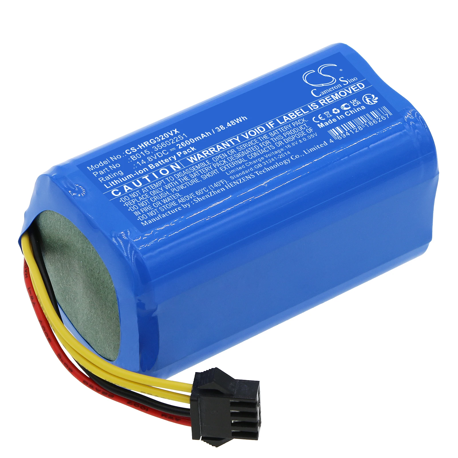 

Cameron Sino 14.8V 2600mAh Battery B015, 35602251, HGO0314BAT for Hoover HGO31, HGO32, HGO33, HGO310011, HG0320H0011 +TOOL