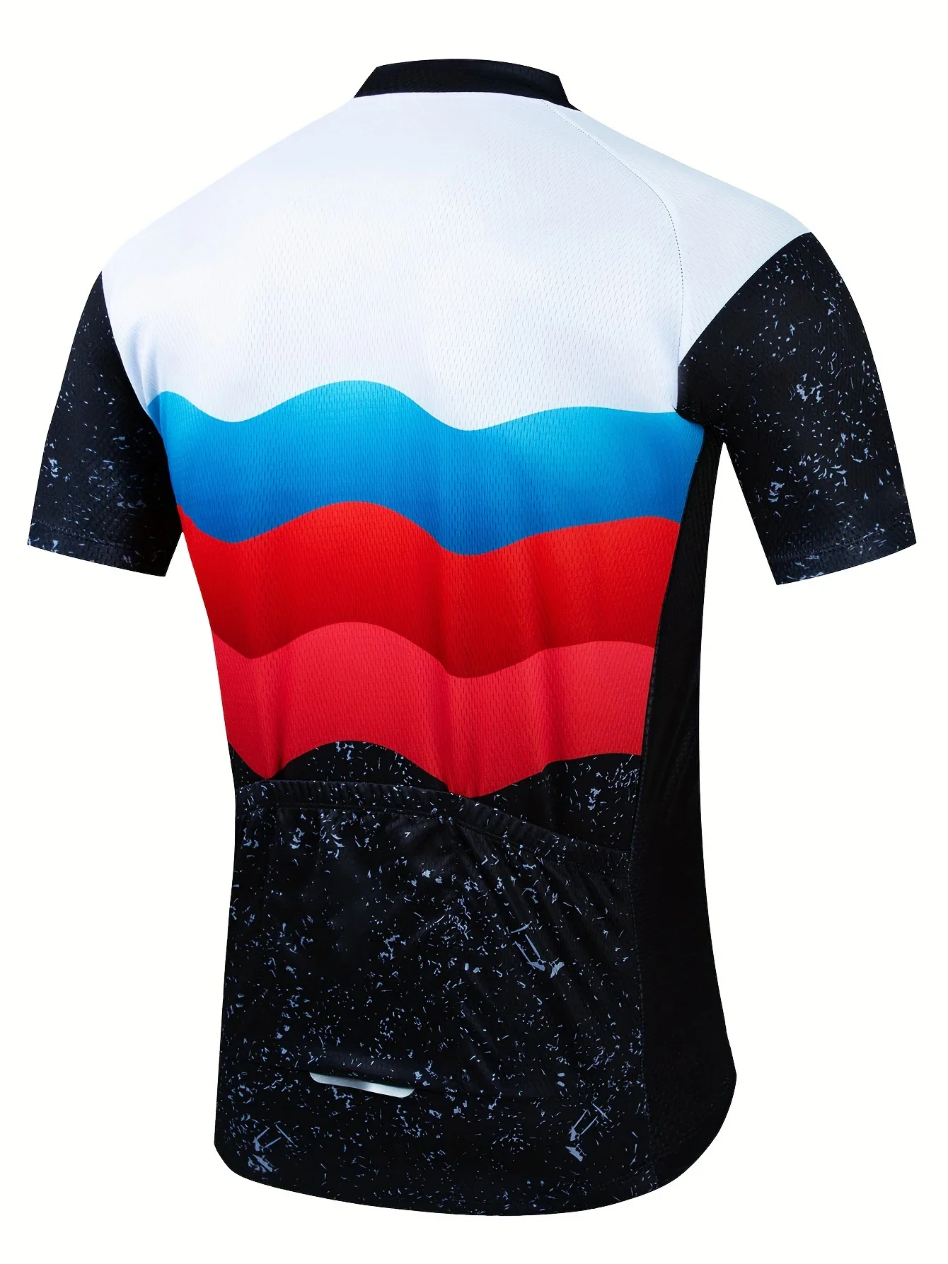 Men's  Summer Outdoor Casual Breathable Cycling Jersey Zip Short Sleeve MTB bicycle cycling