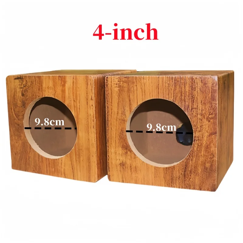 4インチ MDF パッシブ サブウーファー ボックス 2個セット